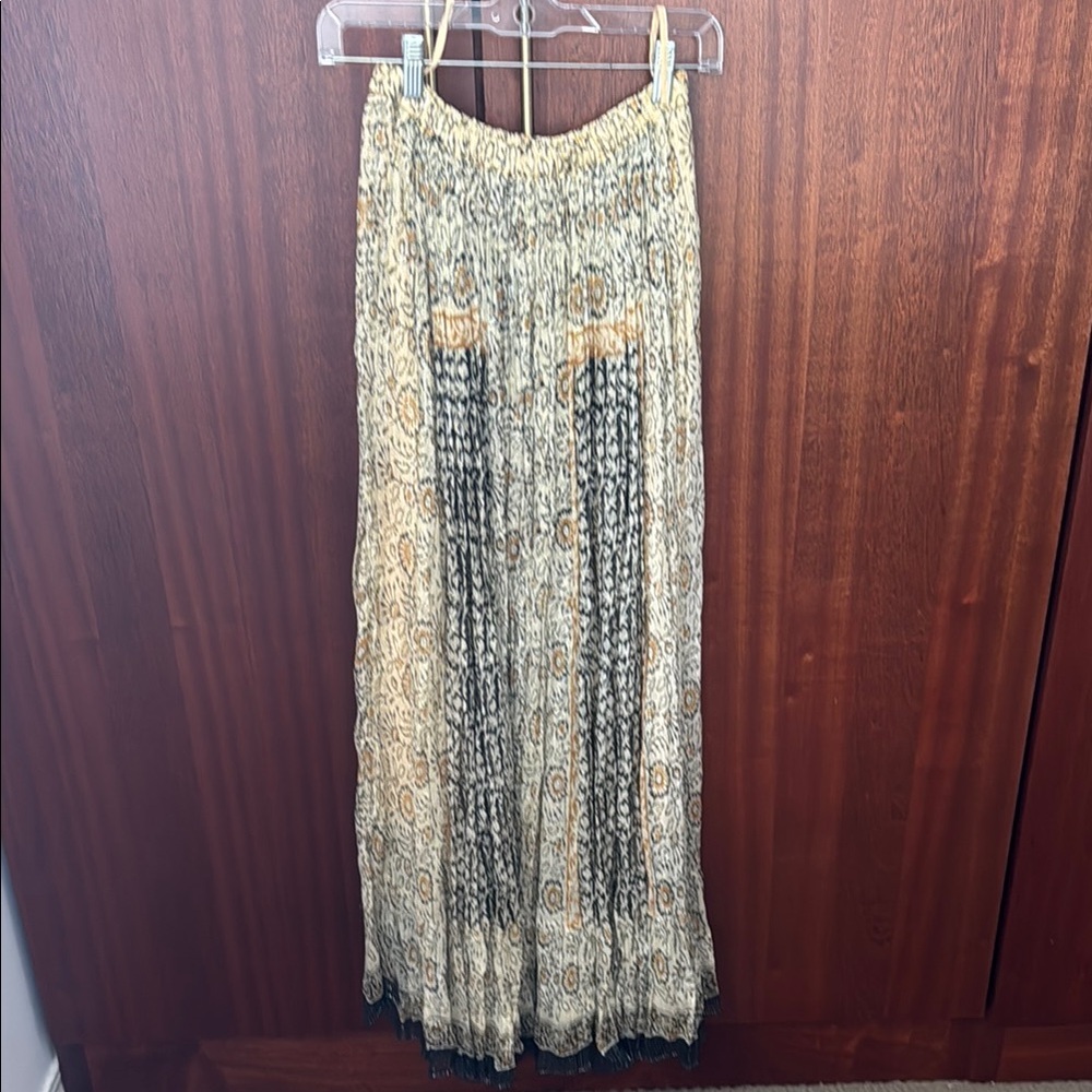 Anthropologie Elegant Patterned Maxi Skirt